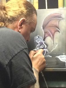 Tony painting Succubus